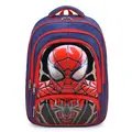 3D Heroes Backpack - Superhero Print School Bag for Kids front view