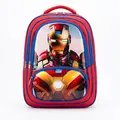 3D Heroes Backpack - Superhero Print School Bag for Kids front view