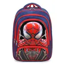 3D Heroes Backpack - Superhero Print School Bag for Kids front view