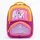 Purple unicorn print 3D school backpack front view