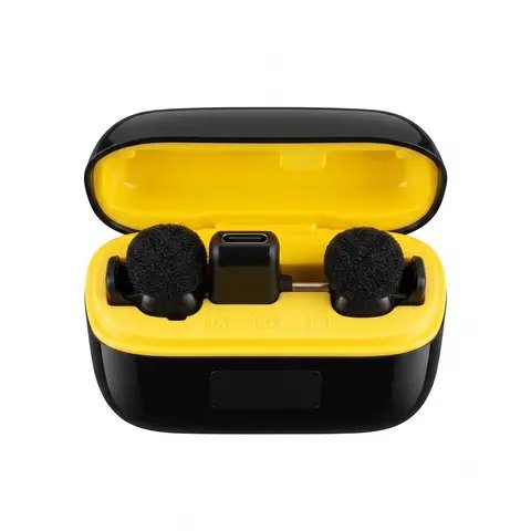 Ugetus M10 Mini dual mic set connected to Android smartphone