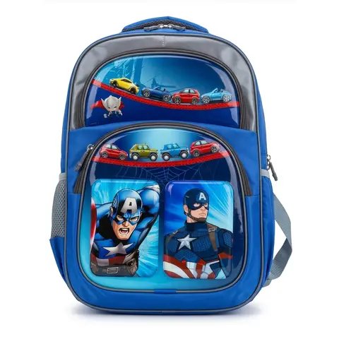 Cartoon Backpack - EVA Pocket School Bag with Cars & Characters for Kids