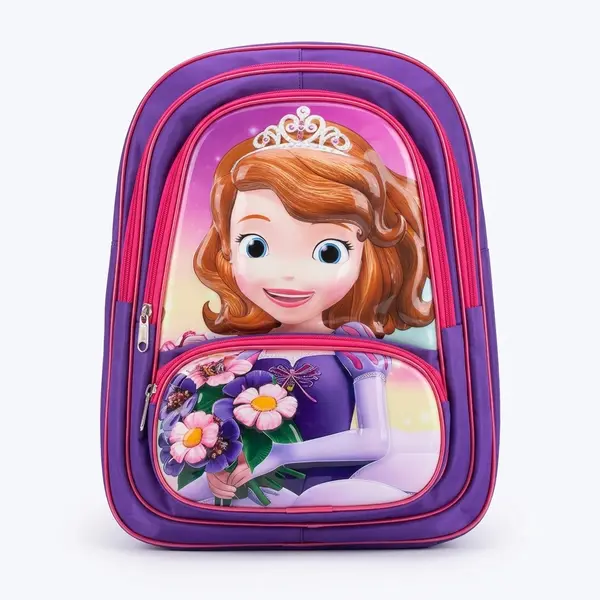 3D Heroes Backpack - Superhero Print School Bag for Kids front view