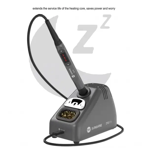 SUNSHINE S210 Pro Smart Portable Soldering Iron Station – 110W, 100-450°C Digital Temperature Control, Induction Sleep