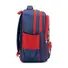Raised 3D hero face design on superhero school backpack
