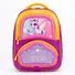 Purple unicorn print 3D school backpack front view