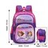 Kids school bag with cars and cartoon character print, front EVA pocket