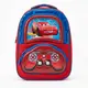 Red racing car print 3D school backpack front view