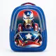 3D Heroes Backpack - Superhero Print School Bag for Kids front view