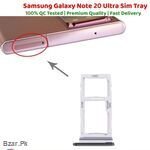 Dual Sim Tray For Samsung Galaxy Note20 Ultra SIM Card Tray SD SIM Card Slot Holder Note20U Repair Parts