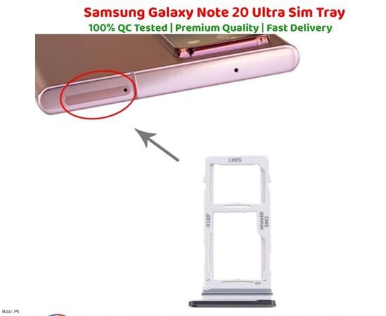 Dual Sim Tray For Samsung Galaxy Note20 Ultra SIM Card Tray SD SIM Card Slot Holder Note20U Repair Parts